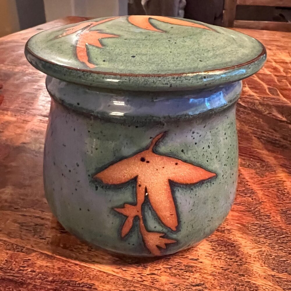 Handmade Studio Pottery French  Butter Keeper